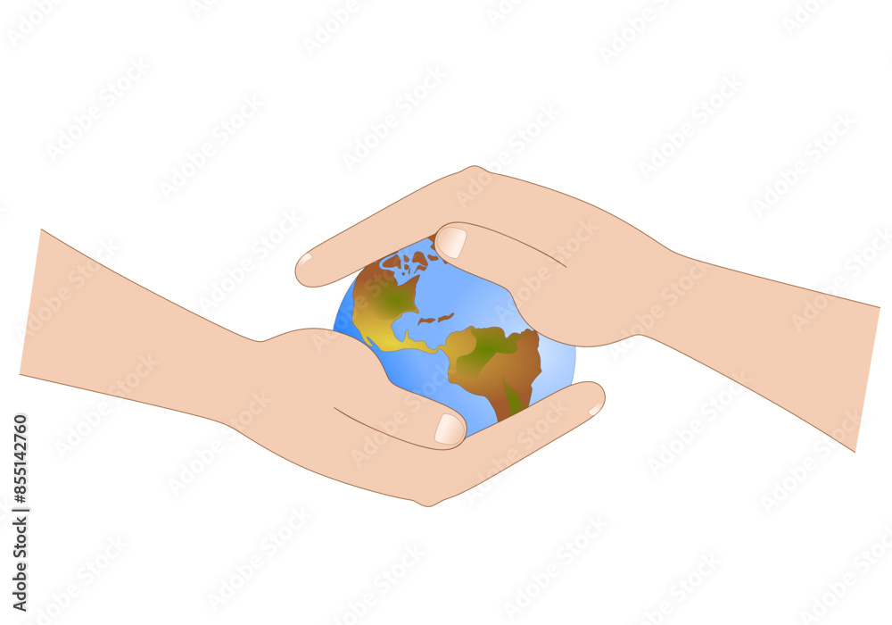 Let's take care of the earth with care Let's take care of the earth with care