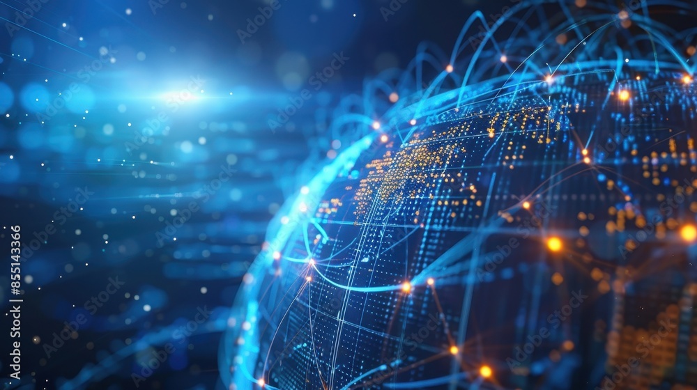 Global network, Abstract data background Global network, Abstract data background
