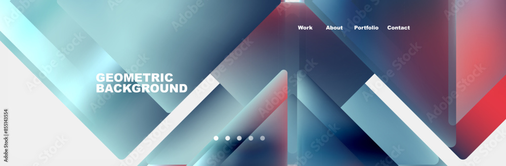 Obraz premium Gradient triangles composition with bright fluid colors. Vector Illustration For Wallpaper, Banner, Background, Card, Book Illustration, landing page