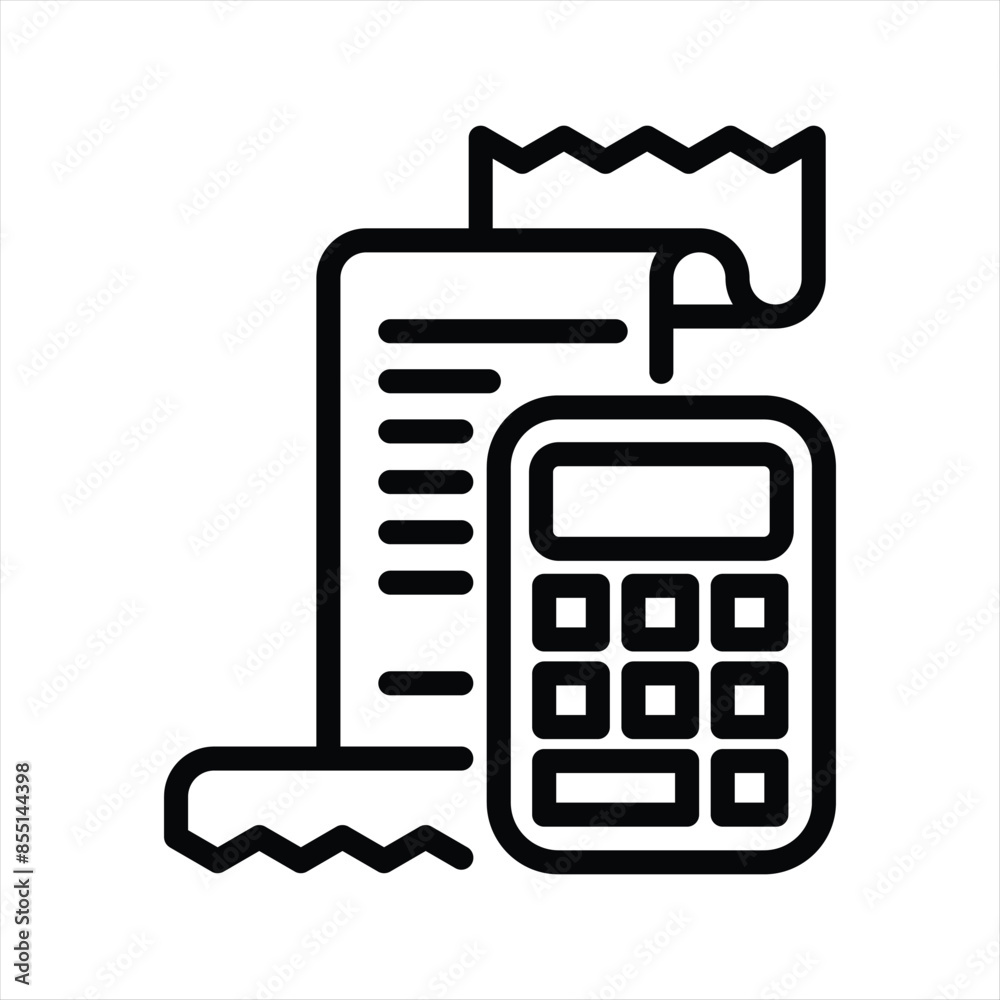Budgeting plan simple line icon
Budgeting plan simple line icon