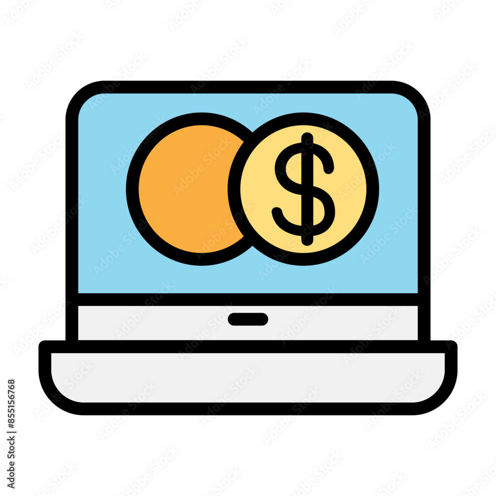 Online investment icon Online investment icon