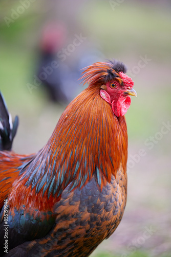 Close up of rooster in garden © erwin