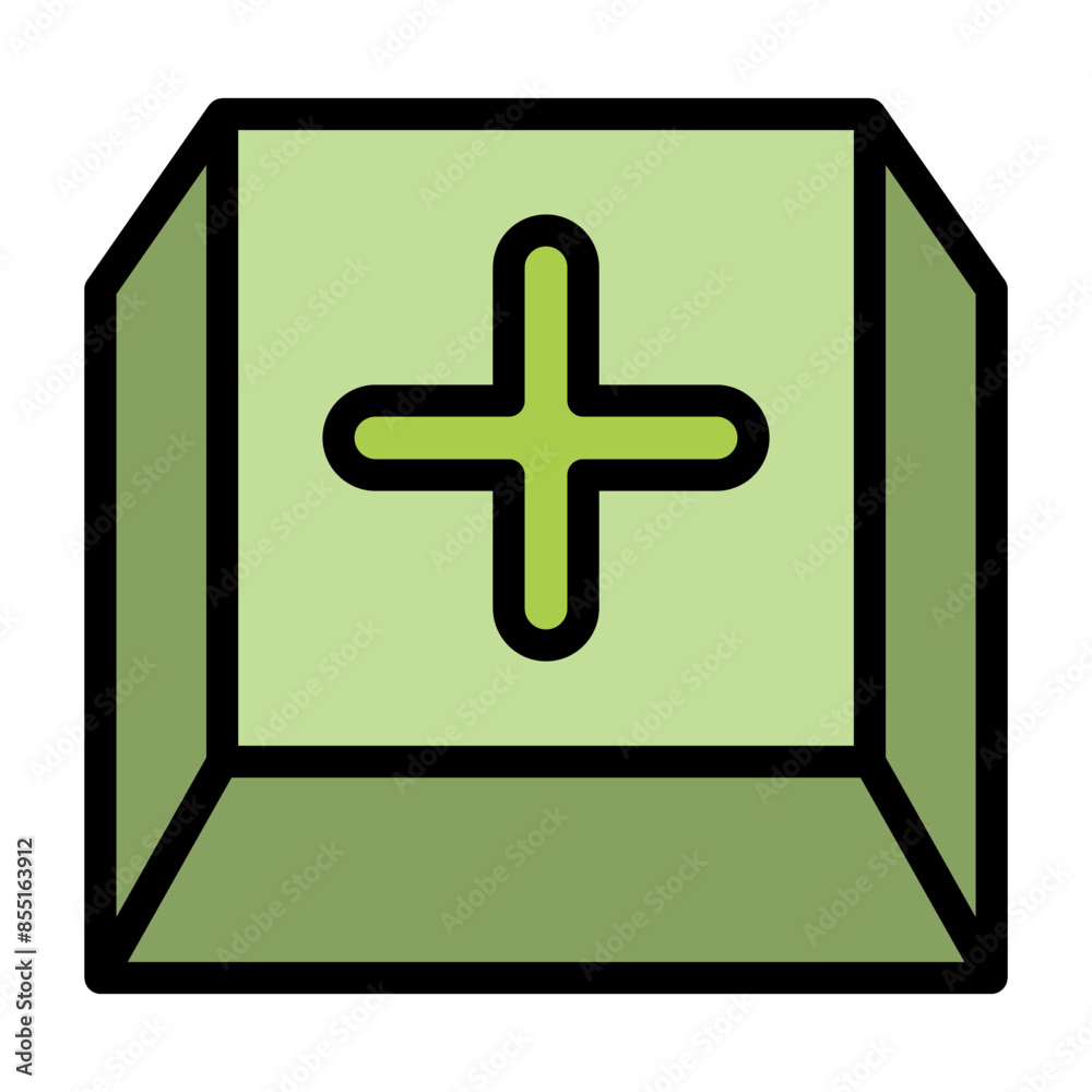 Obraz premium Plus, Positive, Cross, Add icon