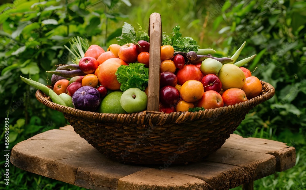 Basket full of fruit Basket full of fruit