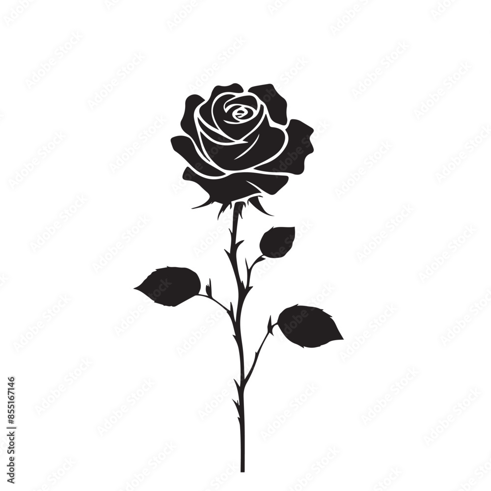 rose vector silhouette rose vector silhouette