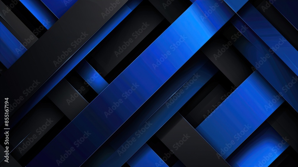 Sleek Minimalist Black and Blue Abstract Design Sleek Minimalist Black and Blue Abstract Design