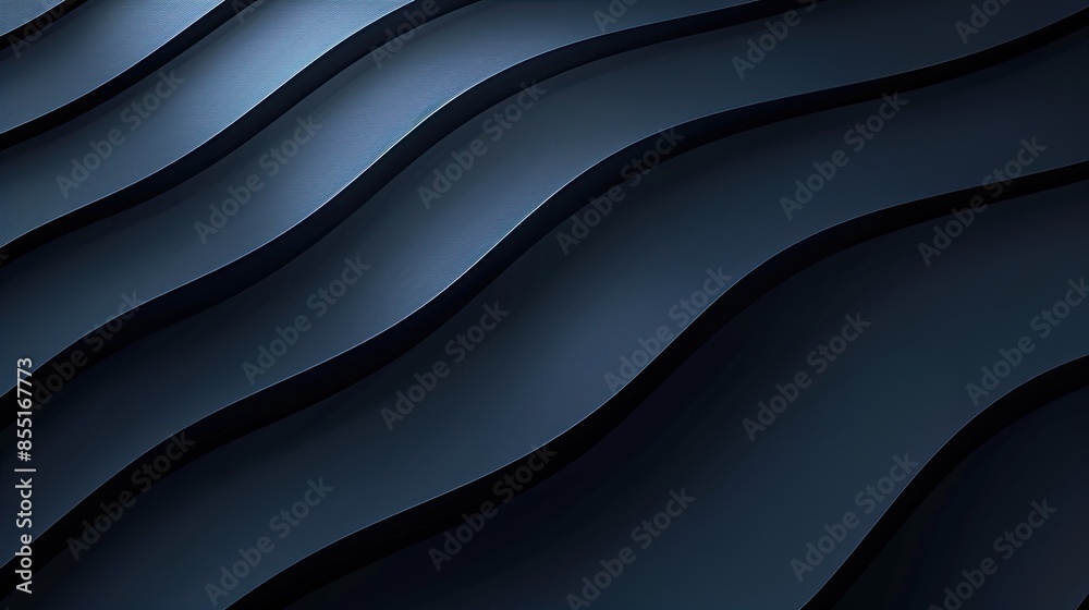 Obraz premium Abstract Blue Waves: A Captivating Dance of Lines and Hues
