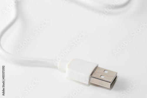 usb cable isolated on white