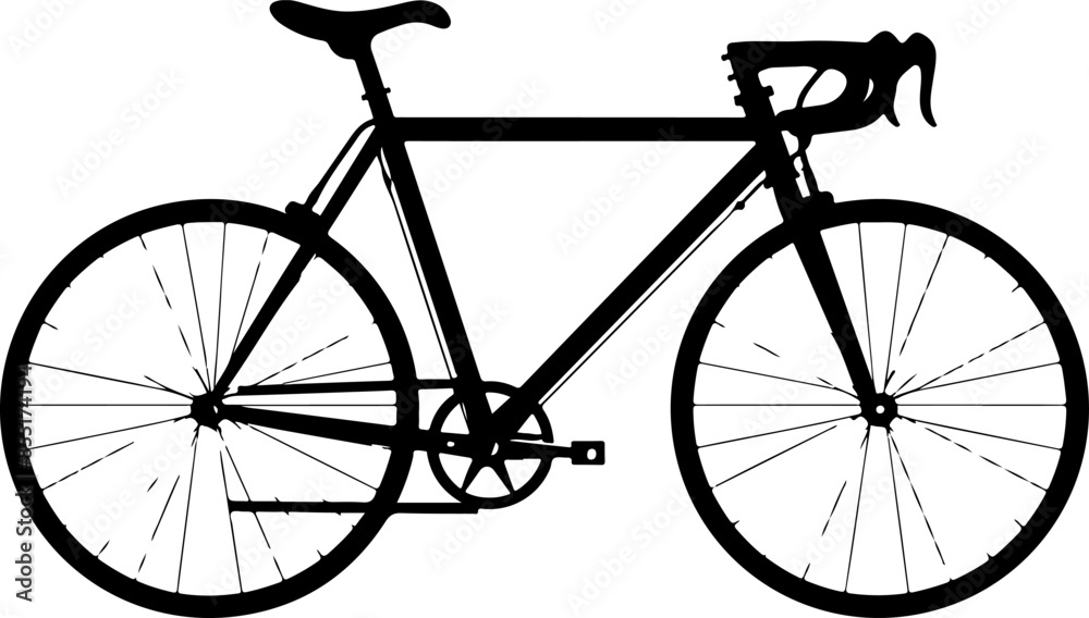 Obraz premium Silhoutte of a bicycle