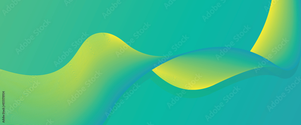 Fototapeta premium vector Abstract background light blue modern corporate concept with light yellow color pattern can be edited wavy. vector eps10