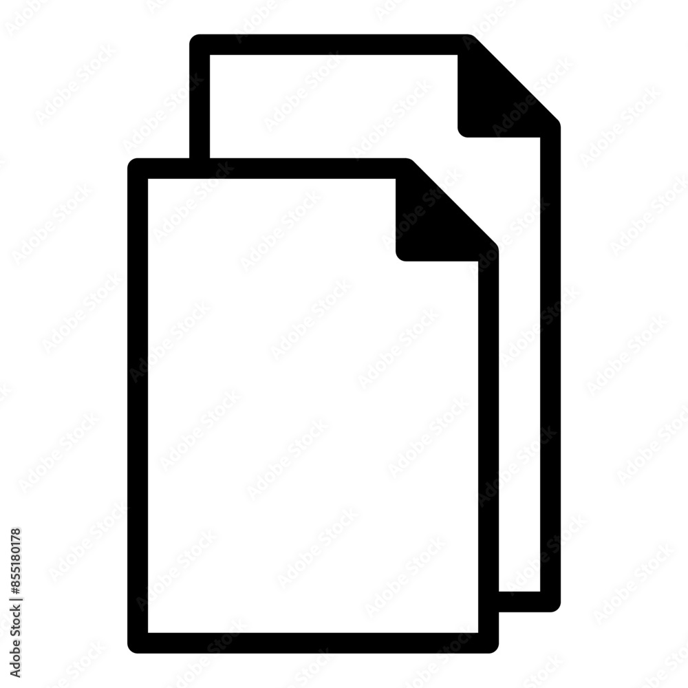 Paper icon or logo illustration outline black style Paper icon or logo illustration outline black style
