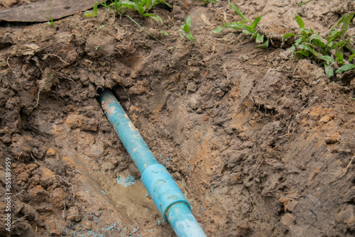 Digging to repair plumbing in the house