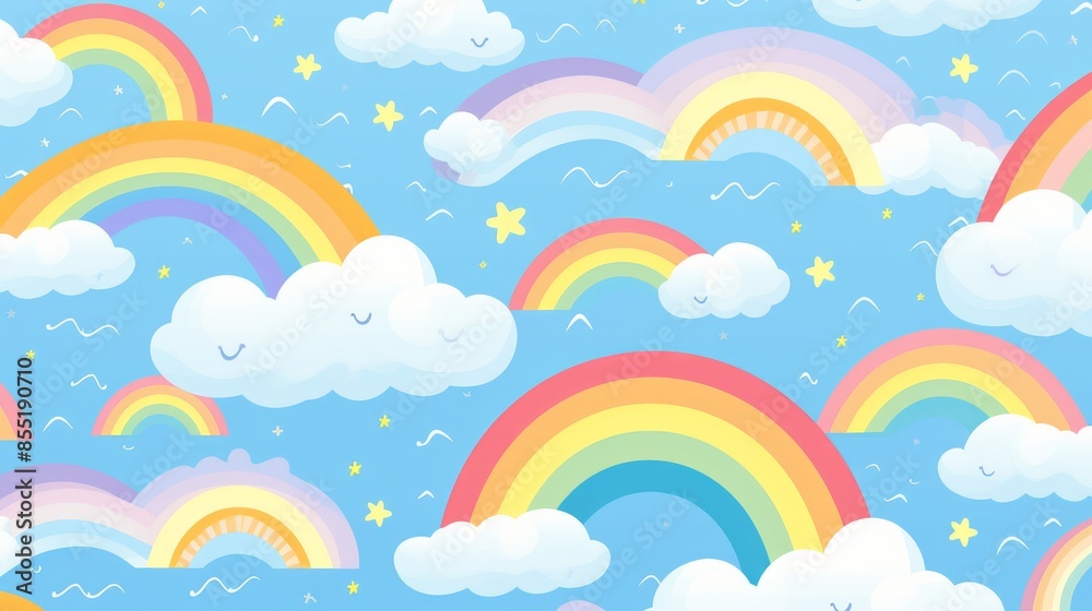 rainbow and clouds rainbow and clouds
