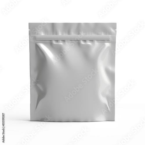 High-Resolution Mylar Bag Mockup | Isolated on Transparent & White Background | PNG File with Transparency