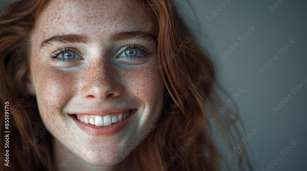 A Cheerful Girl With A Bright Smile In A Studio Shot A Cheerful Girl With A Bright Smile In A Studio Shot