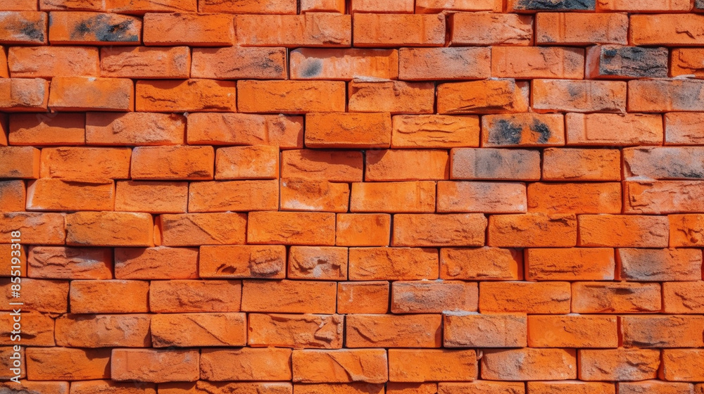 Obraz premium orange brick wall background