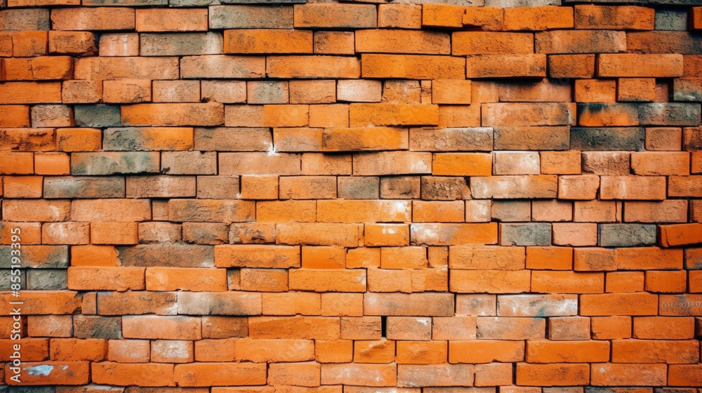 Obraz premium orange brick wall background