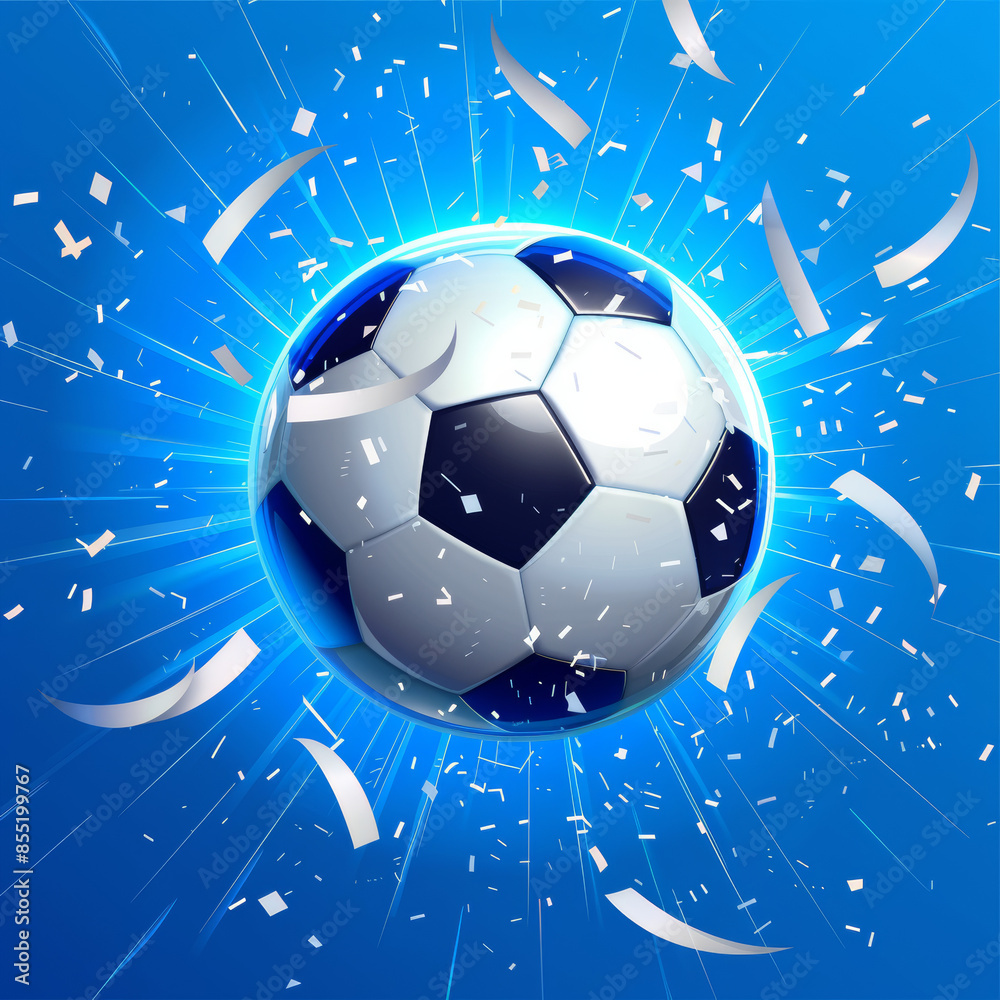 Fototapeta premium Football 2024 in Germany pattern background 