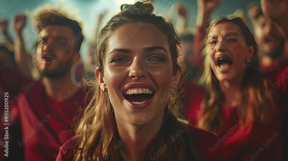 show a very emotional soccer fan Situation in a Stadium.generative ai show a very emotional soccer fan Situation in a Stadium.generative ai
