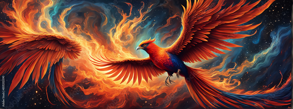 Phoenix bird fire fantasy firebird abstract magic 3D eagle animal. Phoenix bird fire tale character illustration render hawk fairy wings graphic feather gold background Fenix logo icon red art phoeni Phoenix bird fire fantasy firebird abstract magic 3D eagle animal. Phoenix bird fire tale character illustration render hawk fairy wings graphic feather gold background Fenix logo icon red art phoeni