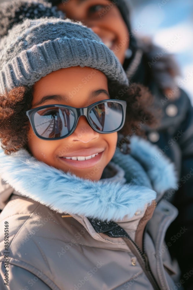 A young girl wearing sunglasses and a hat on a sunny day A young girl wearing sunglasses and a hat on a sunny day