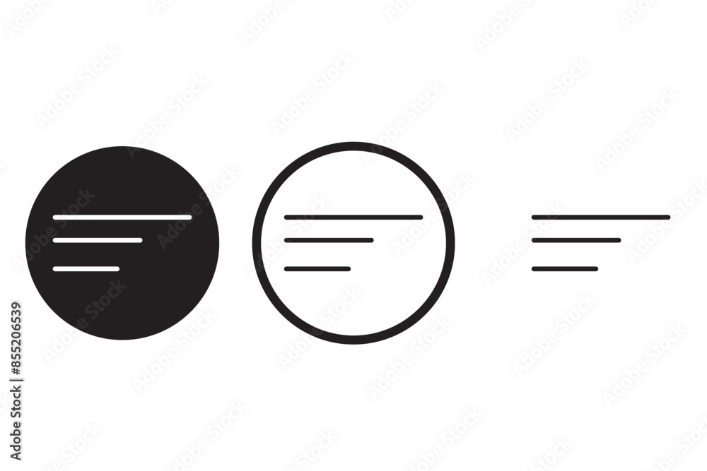 Center align Line Icon Set. Text align center button symbol in black and blue color. Center align Line Icon Set. Text align center button symbol in black and blue color.