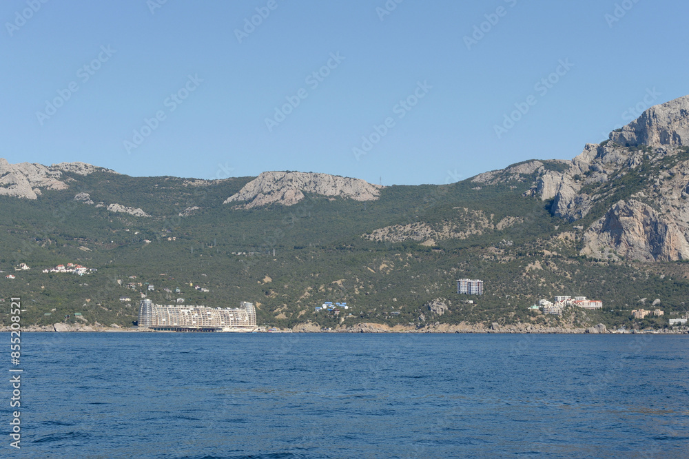 The Black Sea coast. Laspi Bay. Crimea The Black Sea coast. Laspi Bay. Crimea