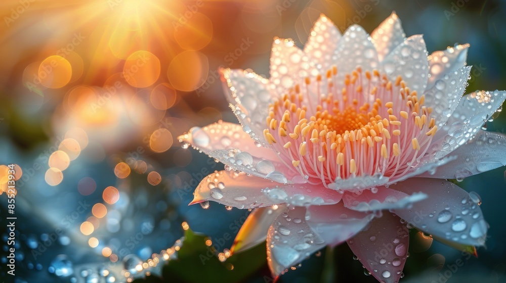 Water Lily Bloom in the Golden Hour Water Lily Bloom in the Golden Hour