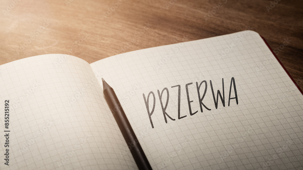 Obraz premium A handwritten inscription 