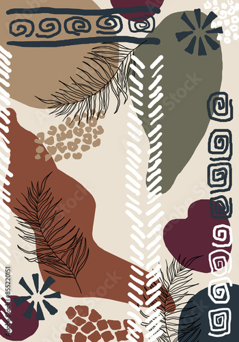 Abstract African Background. Safari Ornament. photo