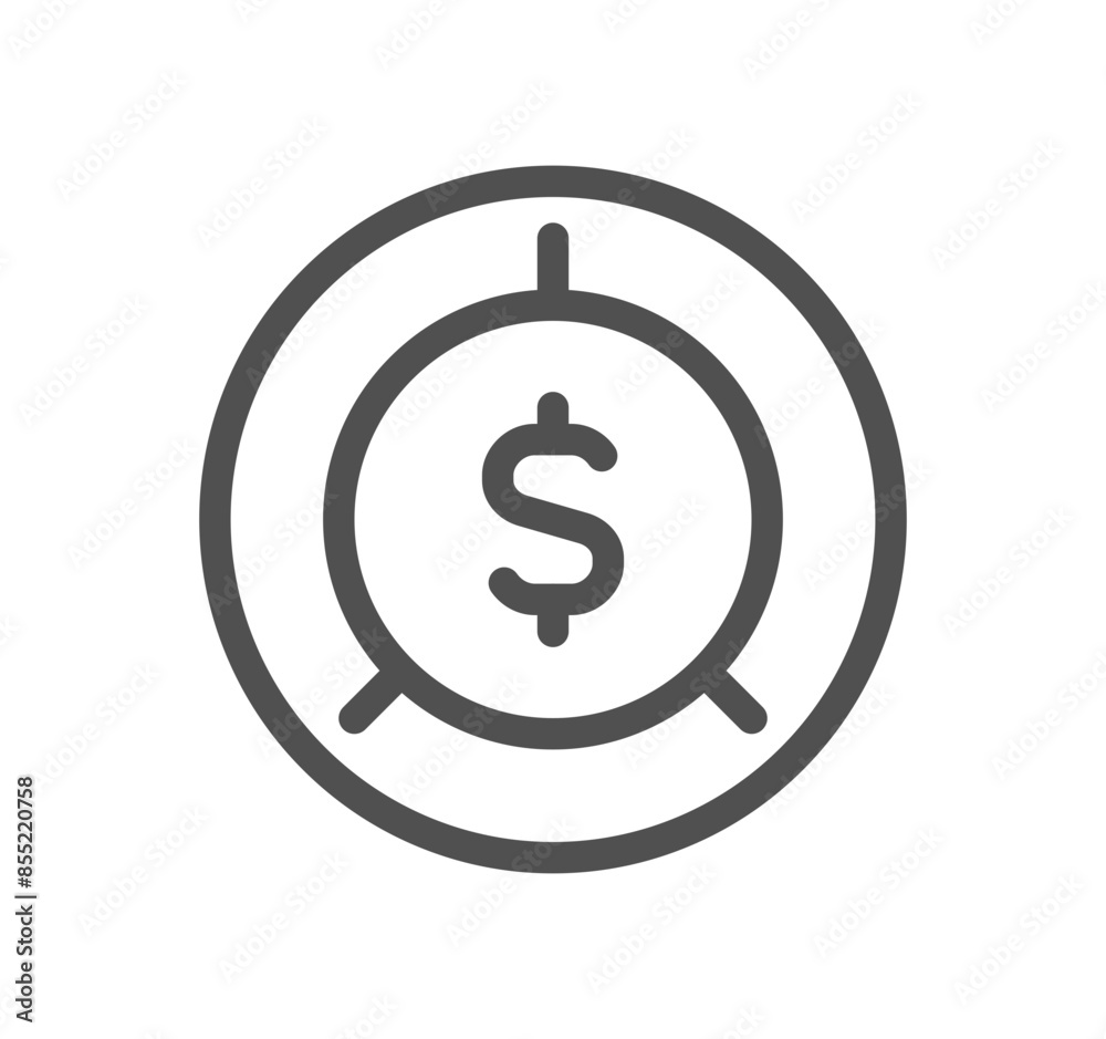 Money and payment icon outline and linear vector.
Money and payment icon outline and linear vector.