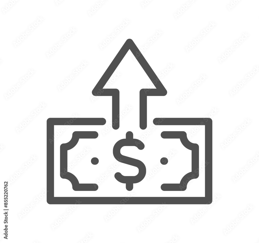 Money and payment icon outline and linear vector.
Money and payment icon outline and linear vector.