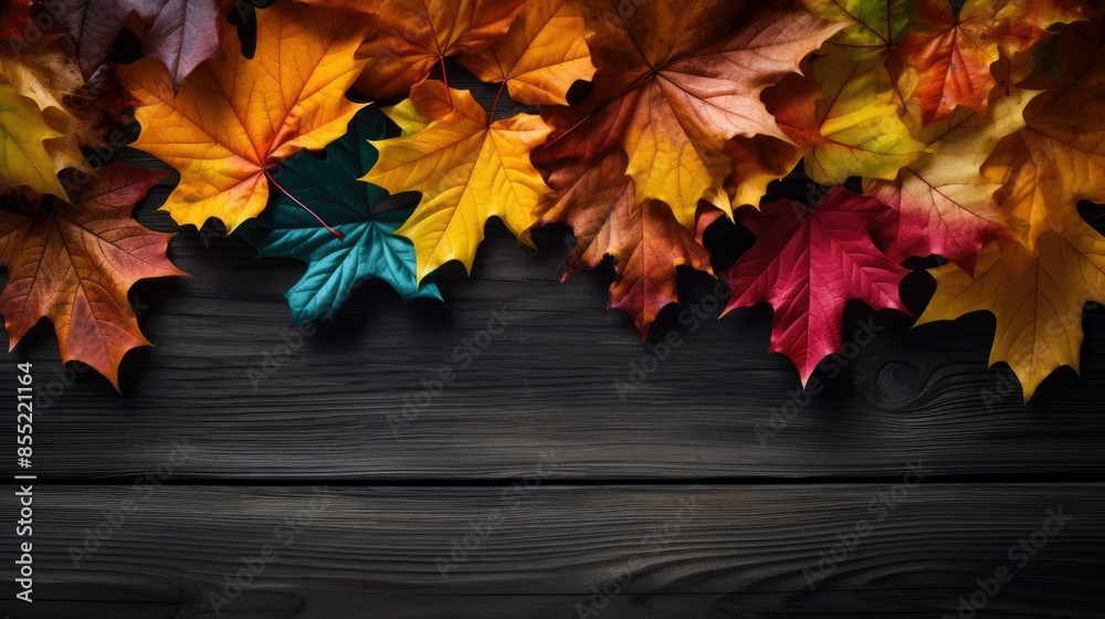 autumn leaves on the background autumn leaves on the background