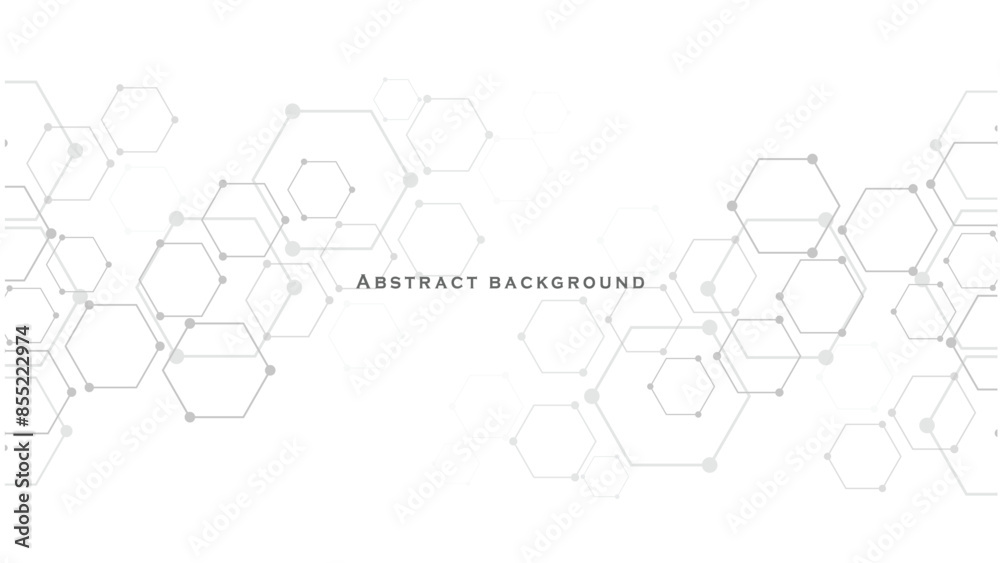 Fototapeta premium hexagon pattern vector illustration. Geometric abstract background with simple hexagonal elements.