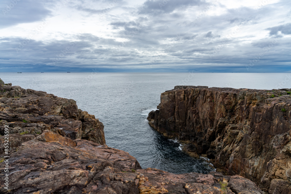 Sea and sky view from the top of the cliff Sea and sky view from the top of the cliff