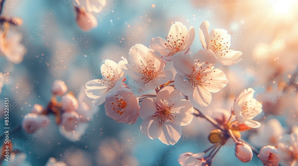 Delicate Cherry Blossoms in Soft Light Delicate Cherry Blossoms in Soft Light