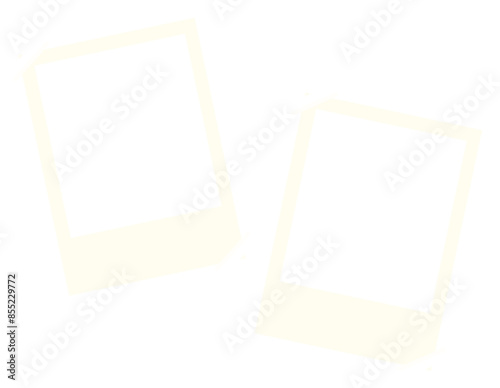 white polaroid photo vector