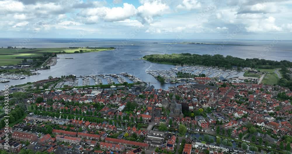 Monnickendam is a quaint coastal city along the Markermeer in North Holland, Netherlands. Monnickendam is a quaint coastal city along the Markermeer in North Holland, Netherlands.