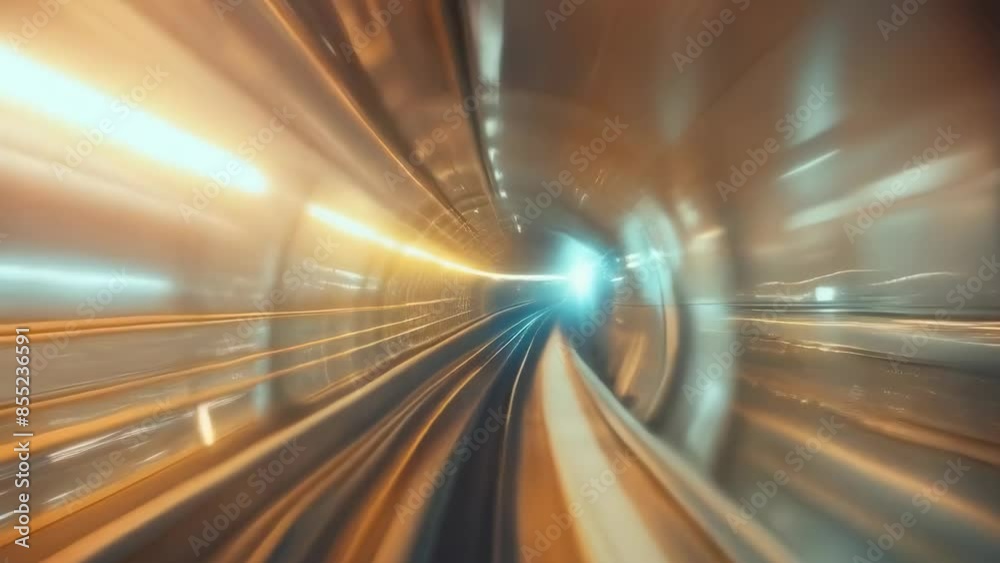 A high-speed, blurred view of a futuristic tunnel with illuminated lights, possibly during nighttime. The setting gives a sci-fi vibe with dynamic motion lines and glowing ambiance. A high-speed, blurred view of a futuristic tunnel with illuminated lights, possibly during nighttime. The setting gives a sci-fi vibe with dynamic motion lines and glowing ambiance.