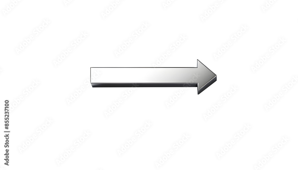 glossy arrow 3d isolated png transparent