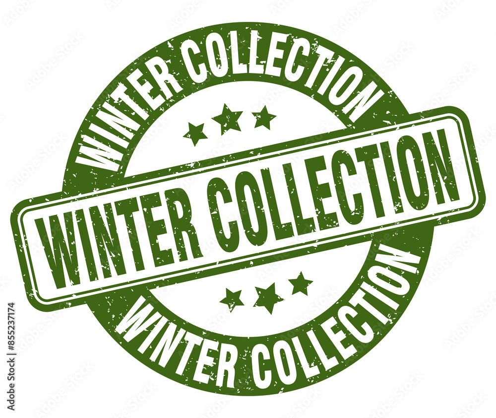 winter collection stamp. winter collection label. round grunge sign winter collection stamp. winter collection label. round grunge sign