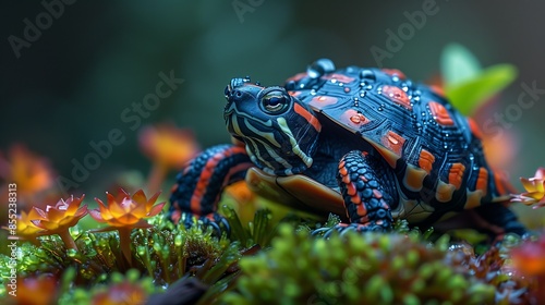 Freshwater aquarium turtle photo