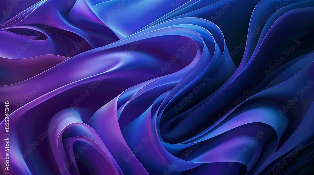 Obraz premium Abstract Purple And Blue Swirling Pattern