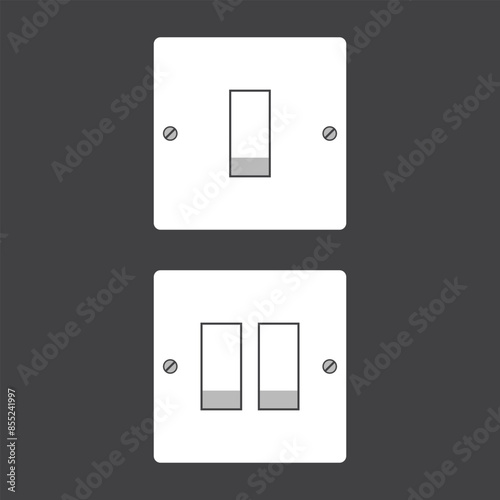 Electric Light Switches Illustration