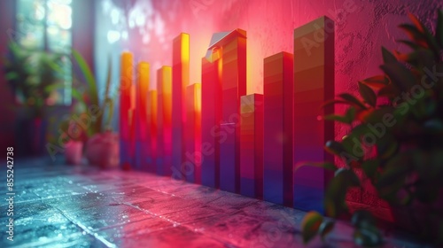 Colorful Bars on Wall