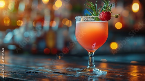 Close Up of a Drink on a Table