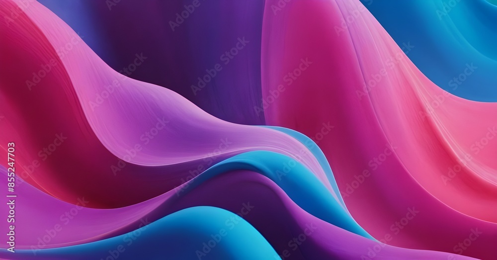 Fototapeta premium Abstract vibrant color flow abstract grainy background pink blue purple red noise texture summer banner header poster design 