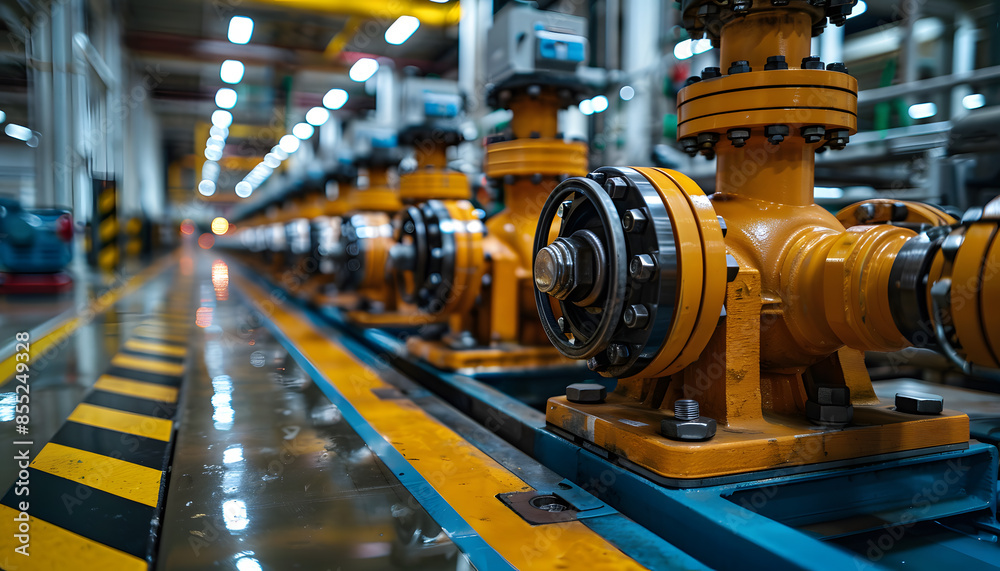industrial equipment in factory industrial equipment in factory