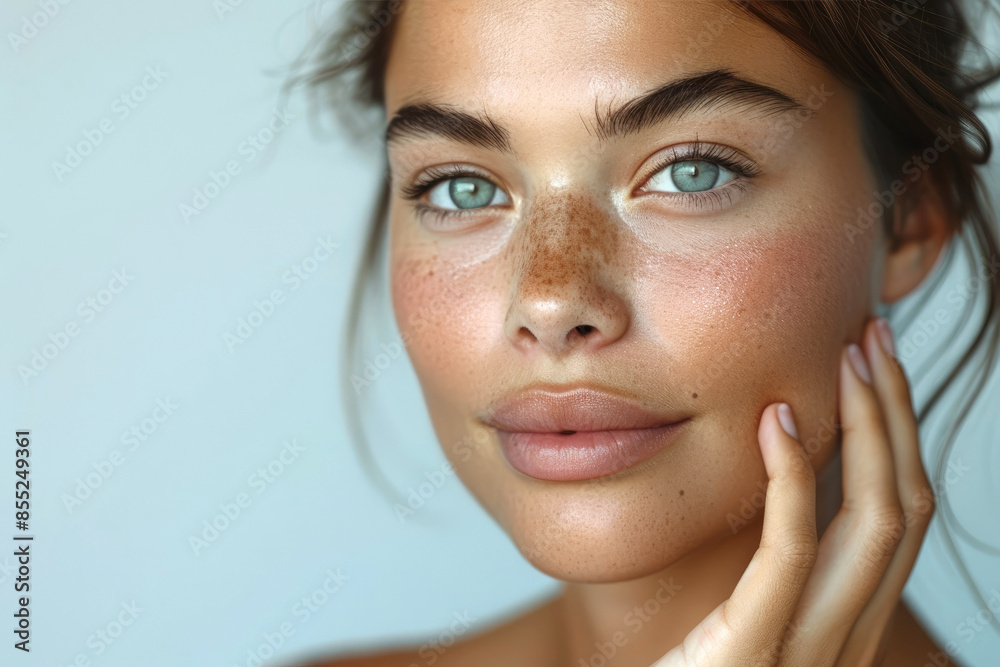 Top Model Woman with Smooth, Flawless Skin in Advertisement Photo Top Model Woman with Smooth, Flawless Skin in Advertisement Photo
