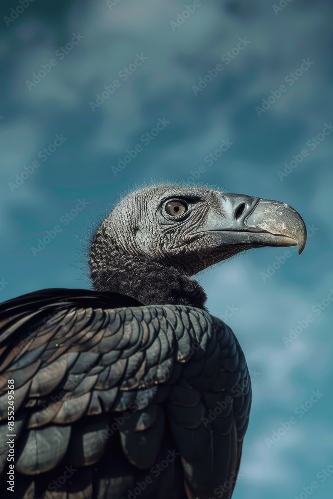 Fototapeta premium A large bird with an exceptionally long beak, great for wildlife or nature photography